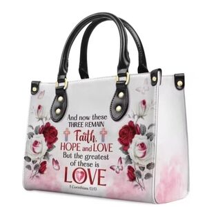 Floral Faith Hope Love Women's Handbag